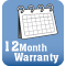 12 Month Warranty