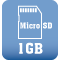 1GB TF/MicroSD included
