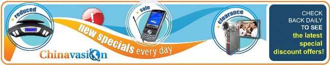 Chinavasion Specials are updated every day - keep checking
    back for amazing clearance deals